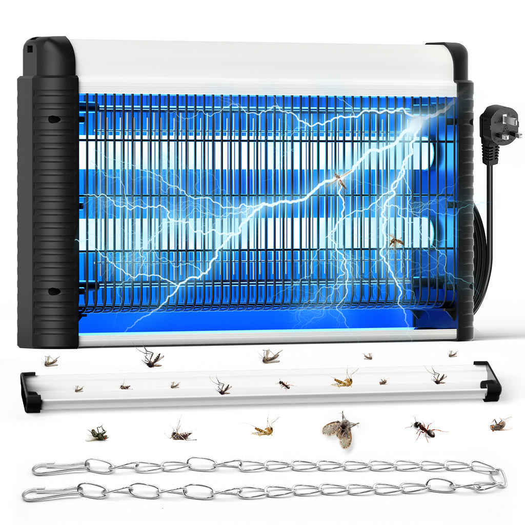 AOKKR Electric Fly Zapper, Bug Zapper 4000V 35W Mosquito Trap with 395nm UV Light, Indoor&Outdoor Insect Killer, With Detachable Catch Tray Plug-in Fly Killer for Home, Kitchen, Garden